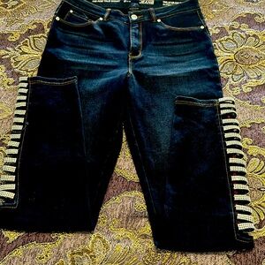 Peter Nygard bling legs skinny jeans
